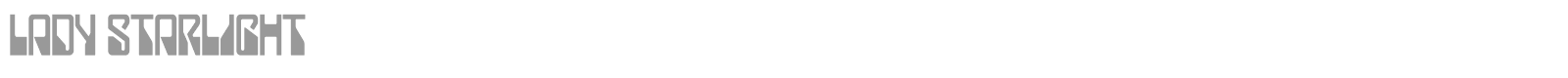 Lady Starlight font preview